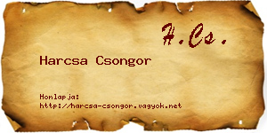 Harcsa Csongor névjegykártya
