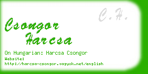 csongor harcsa business card